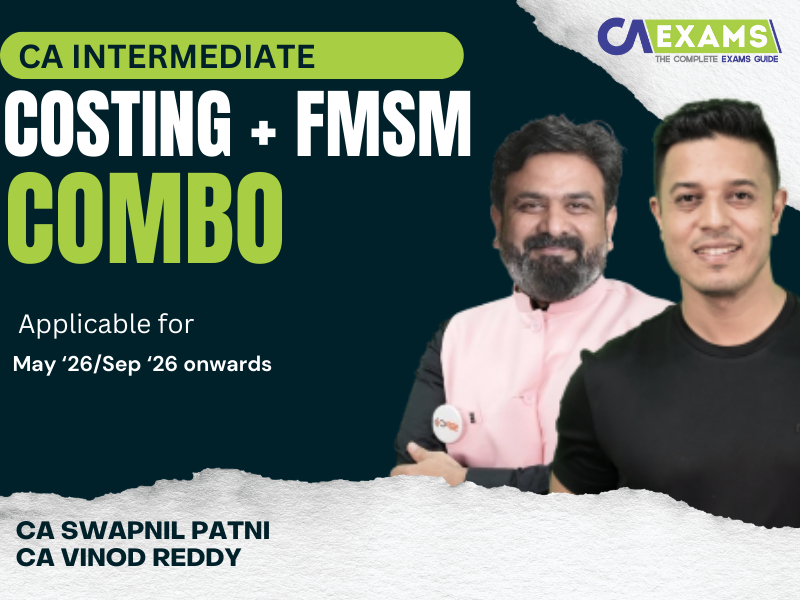 CA Inter FMSM + Costing Combo Regular Batch By CA Swapil Patni, CA Vinod Reddy
