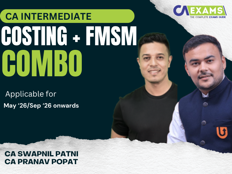 CA Inter FM SM and Costing Combo Regular Batch By CA Swapnil Patni, CA Pranav Popat