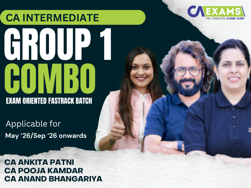 CA INTER NEW SYLLABUS GROUP I COMBO Exam Oriented Batch By CA Anand Bhangariya, CA Ankita Patni, CA Pooja Kamdar