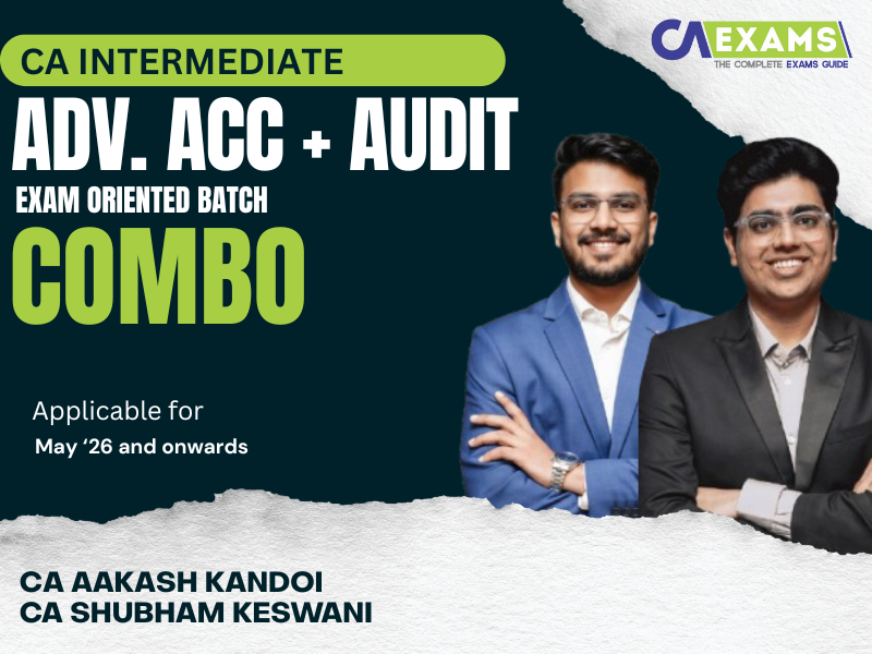 CA Inter Advanced Accounts & Audit Fastrack Batch By CA Aakash Kandoi, CA Shubham Keswani