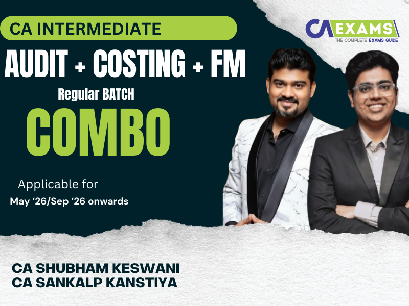 CA Inter Costing, FM, Auditing & Ethics By CA Sankalp Kanstiya & CA Shubham Keswani