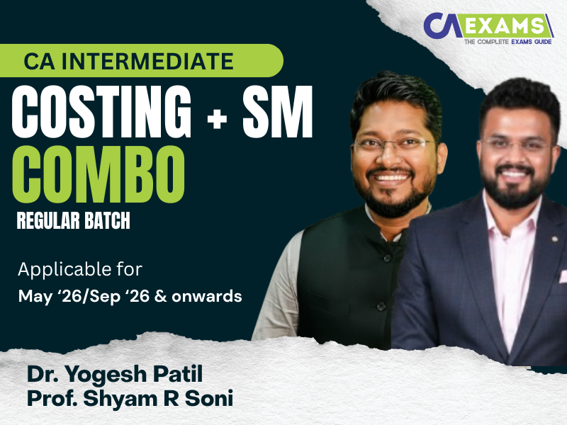 CA Inter Costing & Strategic Management Combo Regular Batch By Dr. Yogesh Patil, CA Shyam Soni