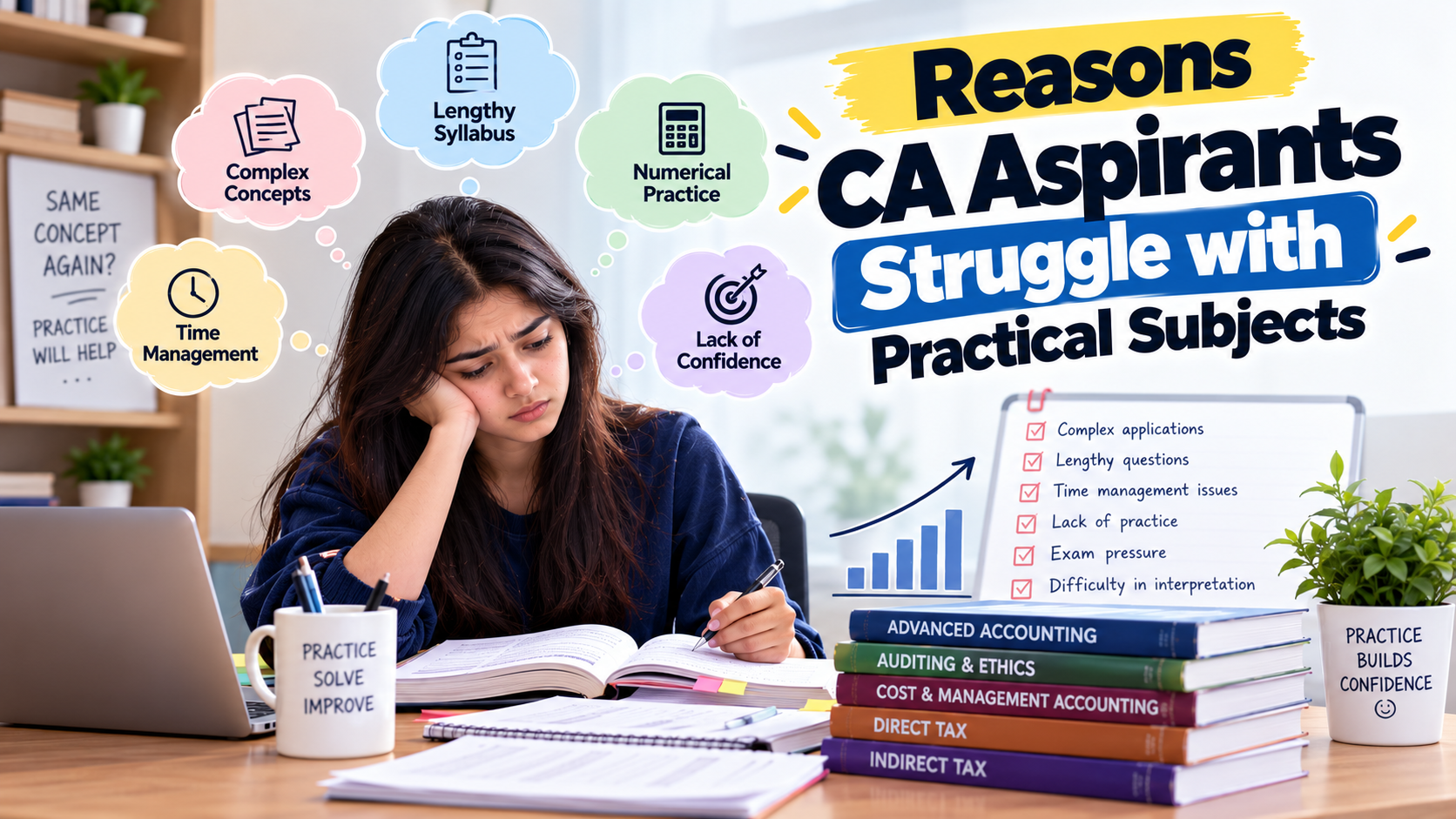 Reasons CA Aspirants Struggle with Practical Subjects