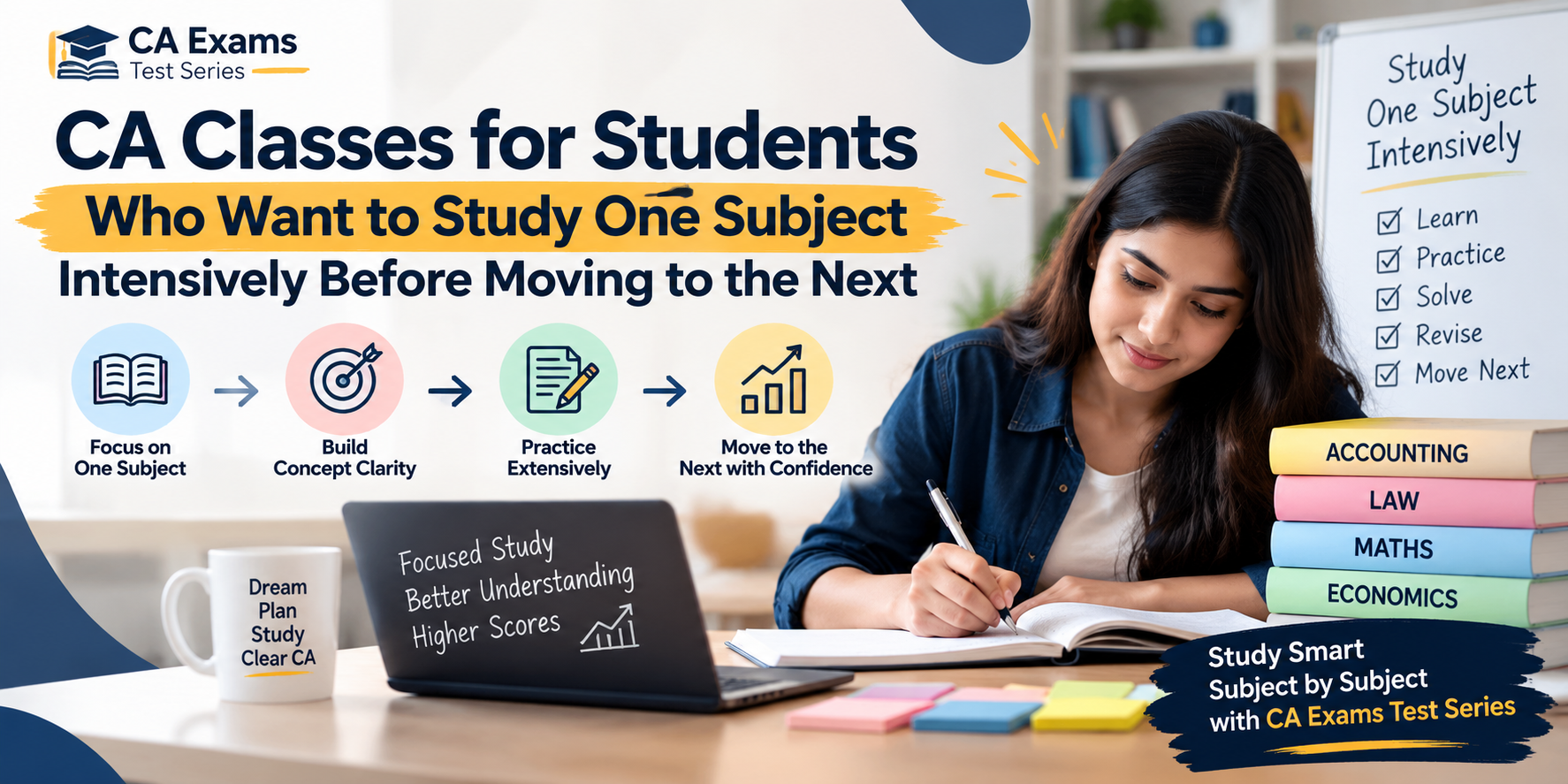 CA Classes for Students Who Want to Study One Subject Intensively Before Moving to the Next
